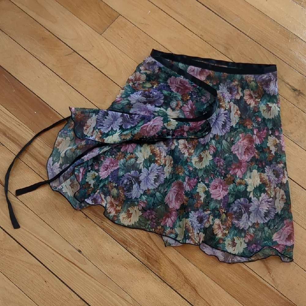 Floral Ballet Wrap Skirt